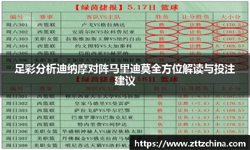 足彩分析迪纳摩对阵马里迪莫全方位解读与投注建议